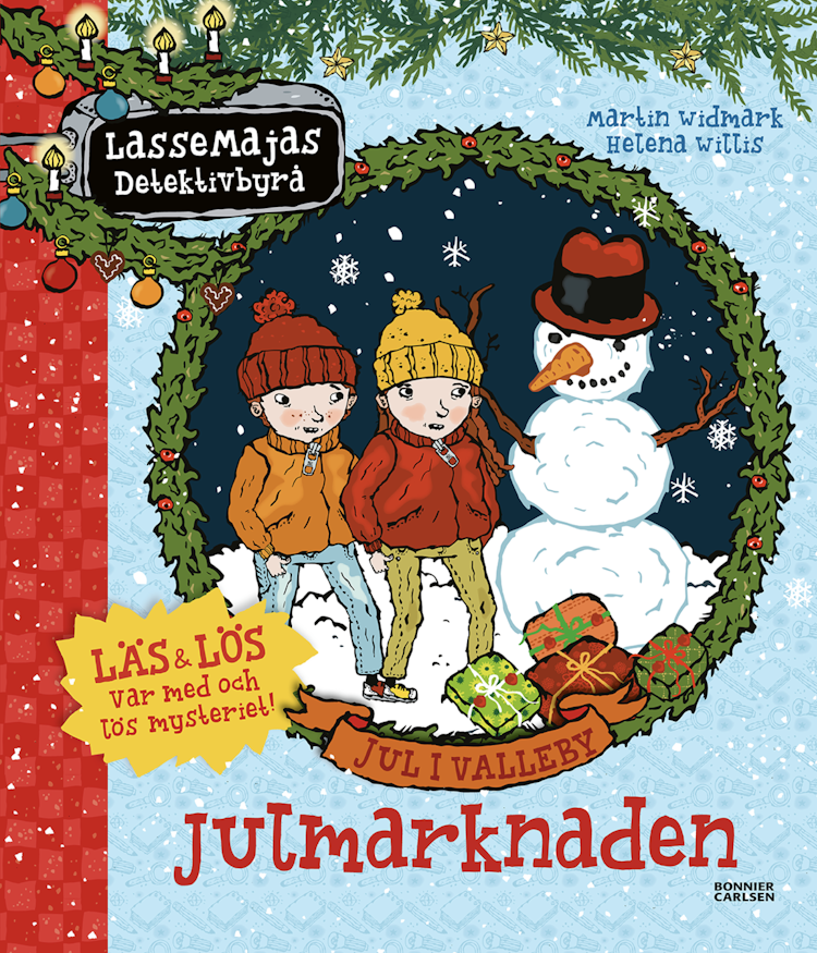 Jul i Valleby. Julmarknaden - finns i Rutströms bokhandel