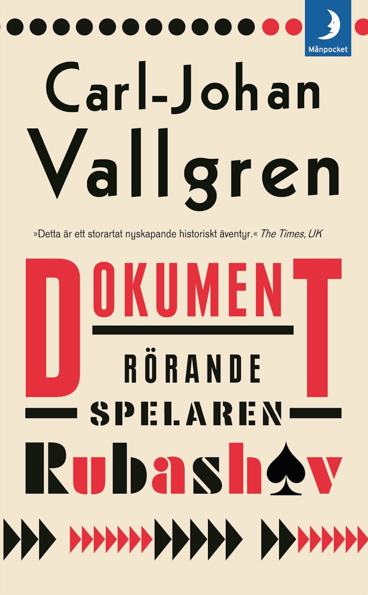Dokument rörande spelaren Rubashov - finns i Rutströms bokhandel