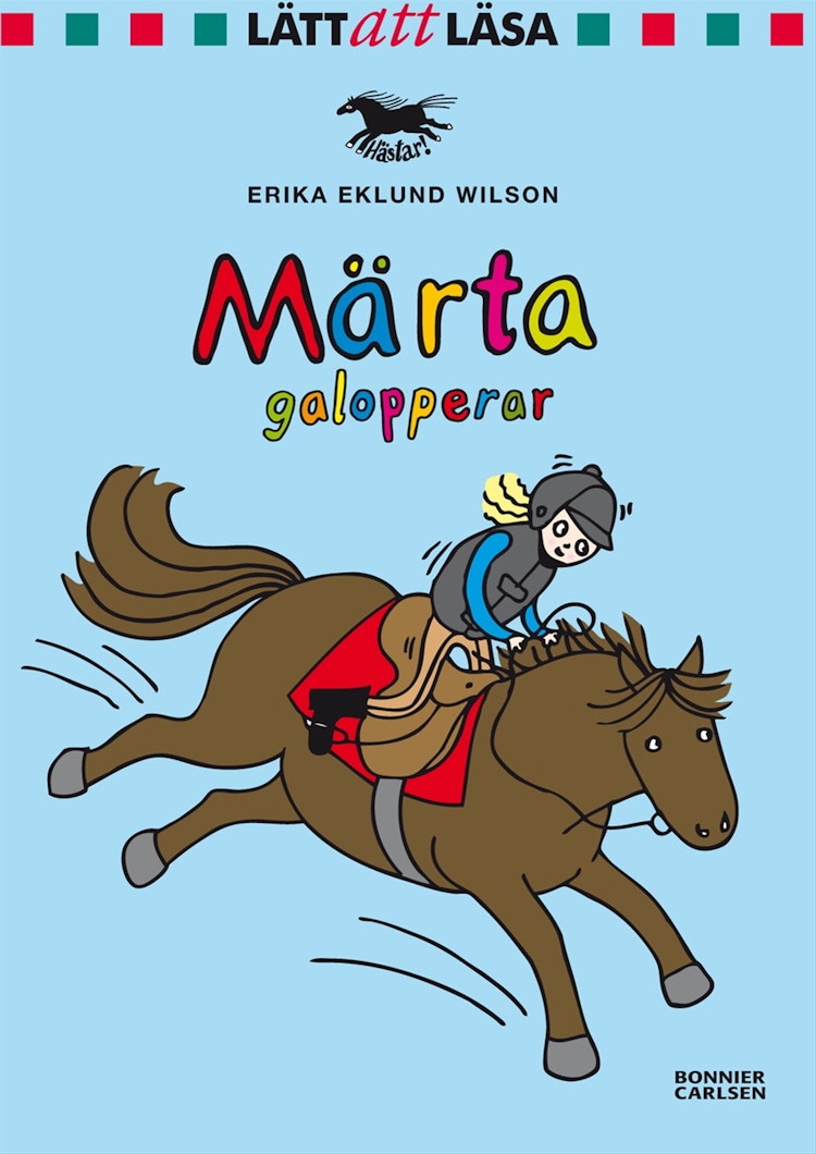 Märta galopperar - finns i Rutströms bokhandel
