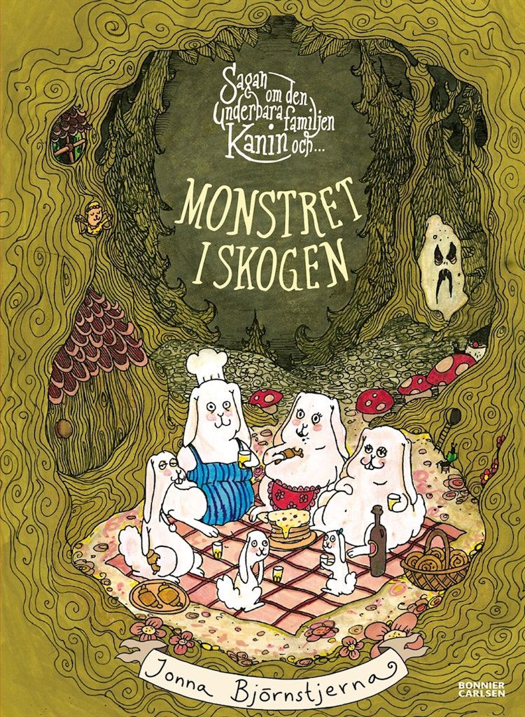 Sagan om den underbara familjen Kanin och monstret i skogen - finns i Rutströms bokhandel