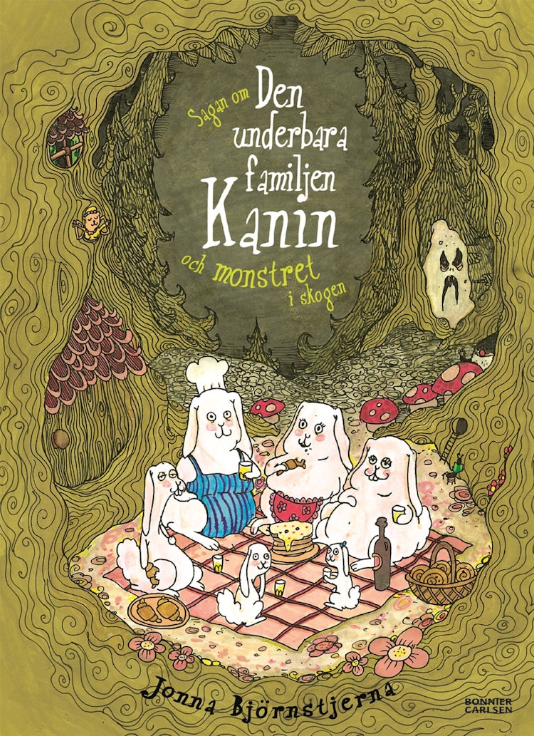 Sagan om den underbara familjen Kanin och monstret i skogen - finns i Rutströms bokhandel