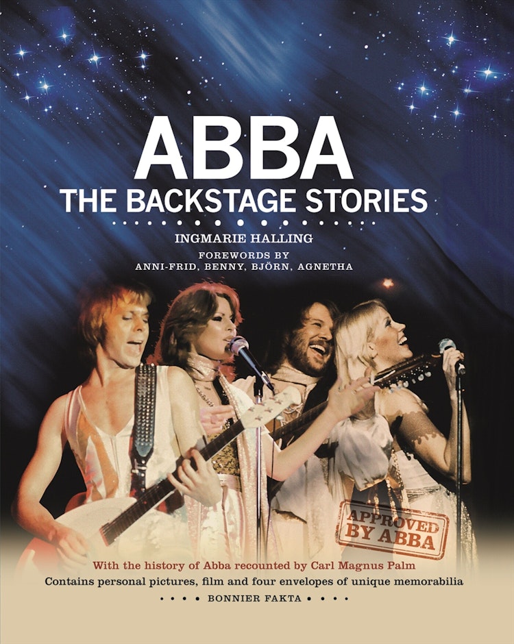 ABBA The Backstage Stories (engelsk utgåva) - finns i Rutströms bokhandel