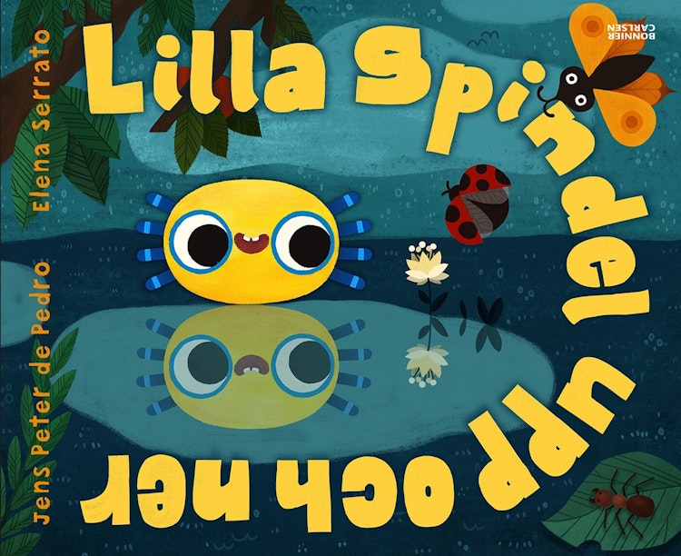 Lilla spindel upp och ner - finns i Rutströms bokhandel