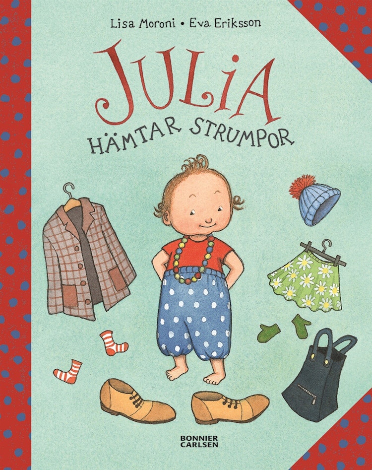 Julia hämtar strumpor - finns i Rutströms bokhandel