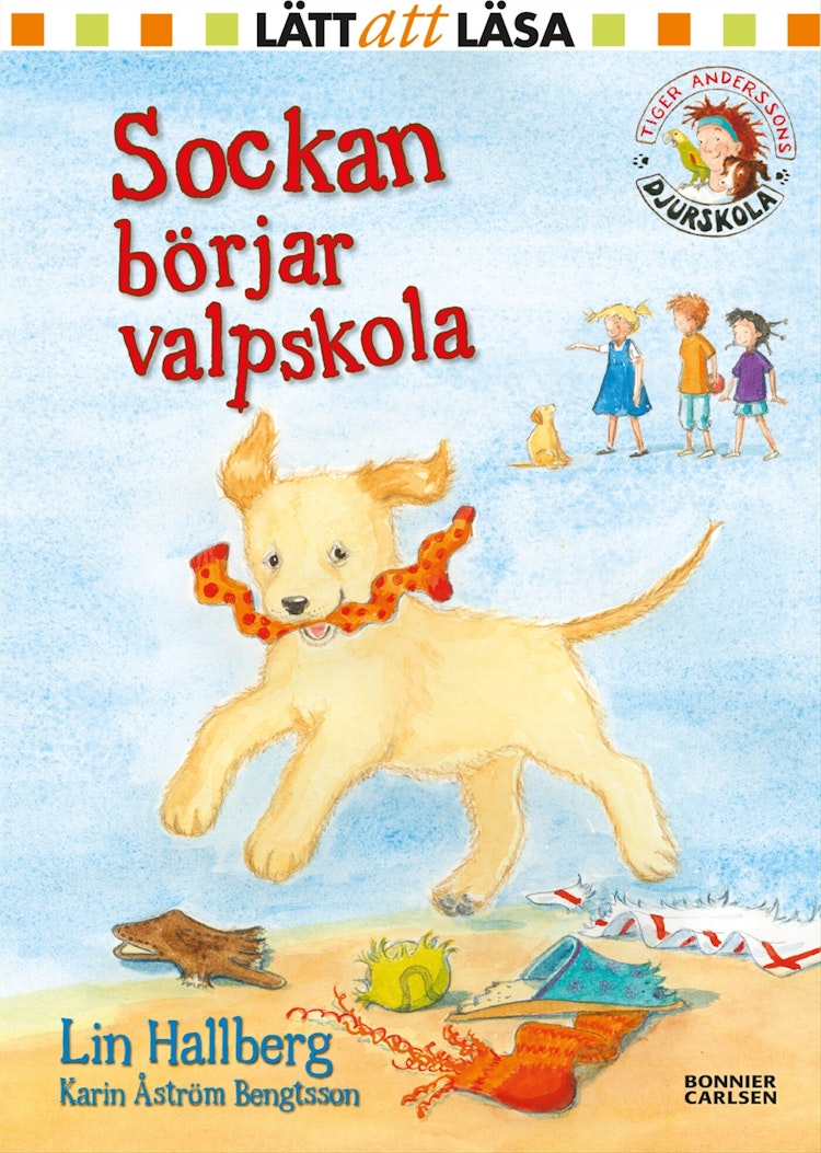 Sockan börjar valpskola - finns i Rutströms bokhandel