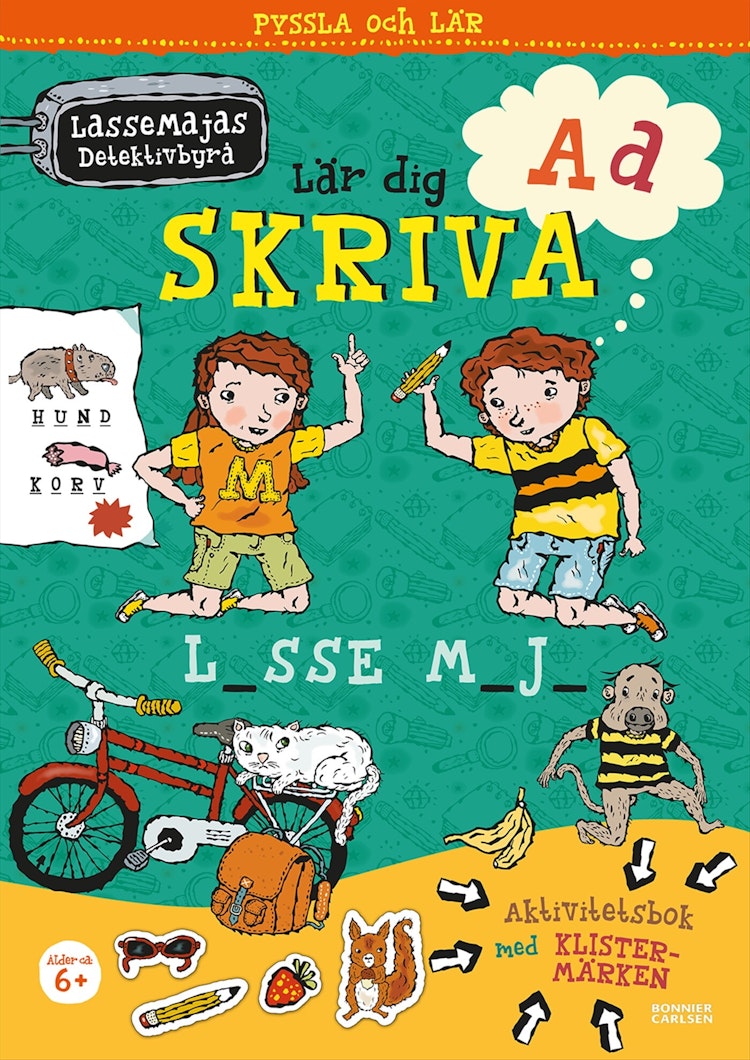 LasseMajas detektivbyrå lär dig skriva - finns i Rutströms bokhandel