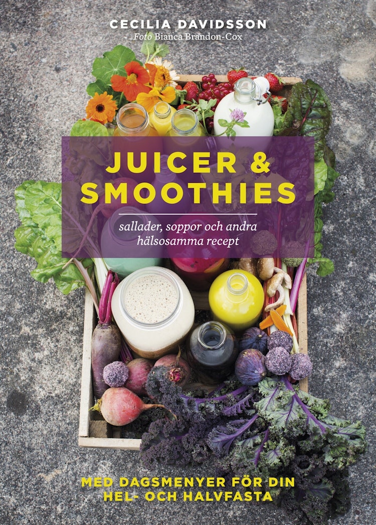 Juicer & smoothies, sallader, soppor och andra hälsosamma recept - finns i Rutströms bokhandel