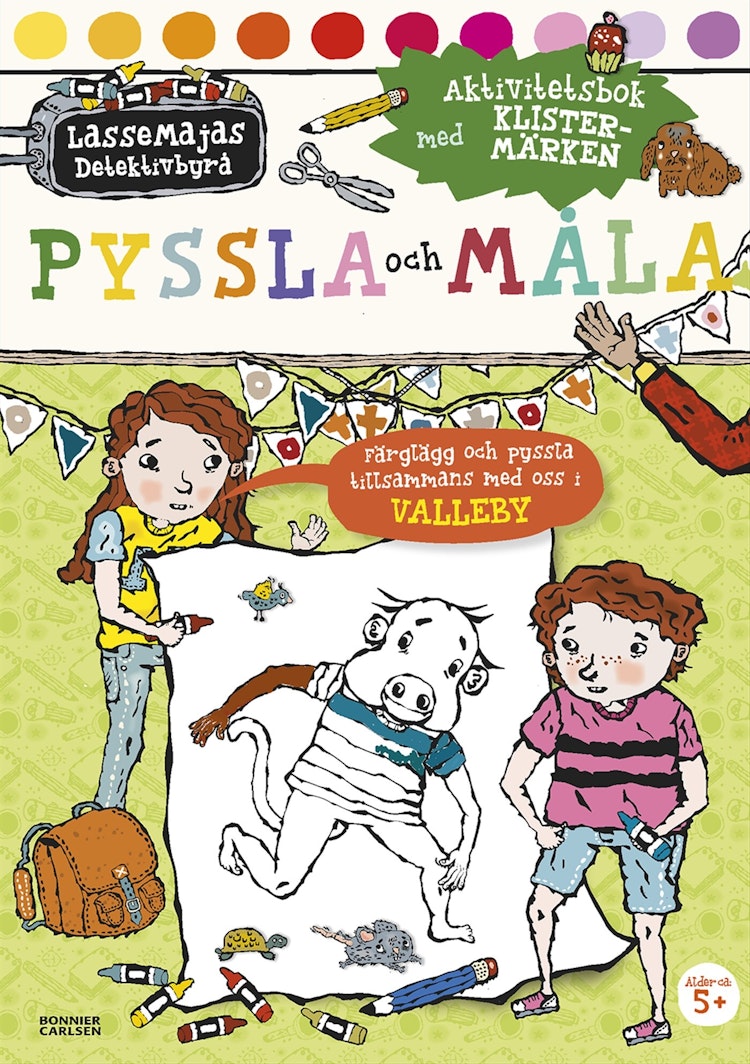 LasseMajas Detektivbyrå. Pyssla och måla - finns i Rutströms bokhandel