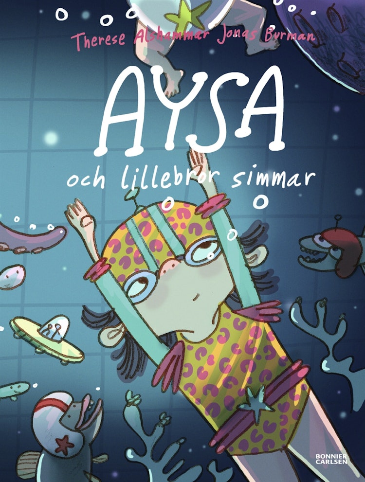 Aysa och lillebror simmar - finns i Rutströms bokhandel