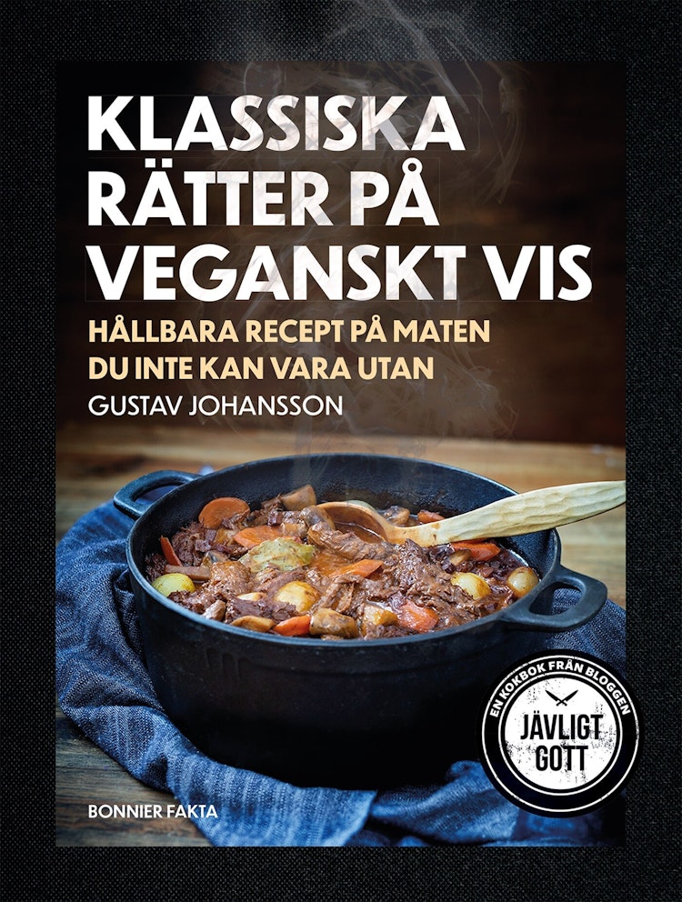 Klassiska rätter på veganskt vis - finns i Rutströms bokhandel