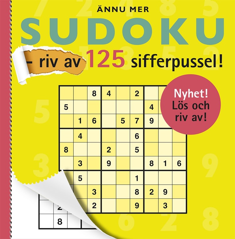 Ännu mer sudoku – riv av 125 sifferpussel! - finns i Rutströms bokhandel