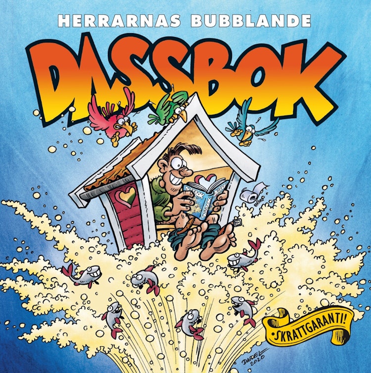 Herrarnas bubblande dassbok - finns i Rutströms bokhandel