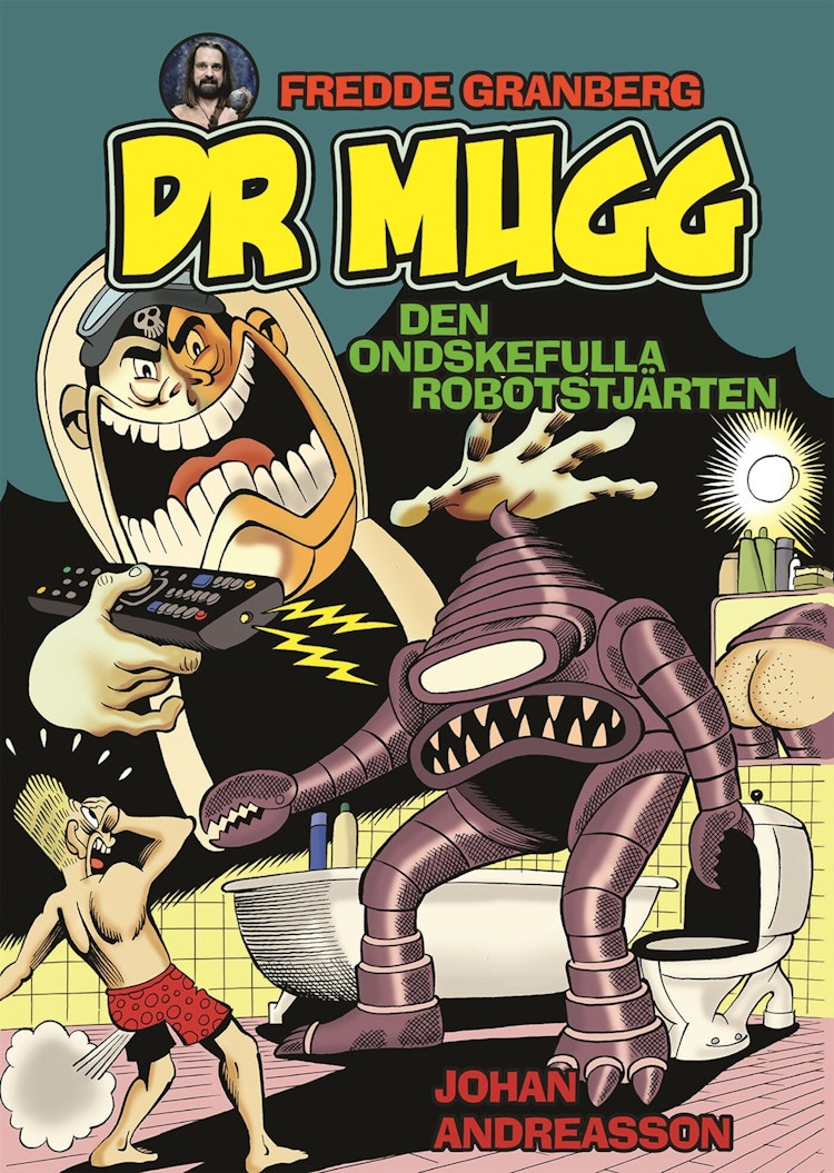 Dr Mugg - Den ondskefulla robotstjärten - finns i Rutströms bokhandel