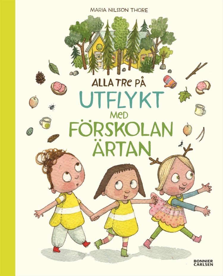 Alla tre på utflykt med förskolan Ärtan - finns i Rutströms bokhandel