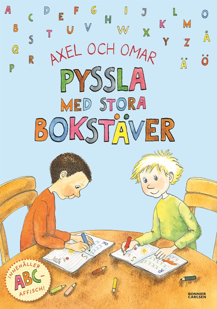 Axel och Omar. Pyssla med stora bokstäver - finns i Rutströms bokhandel