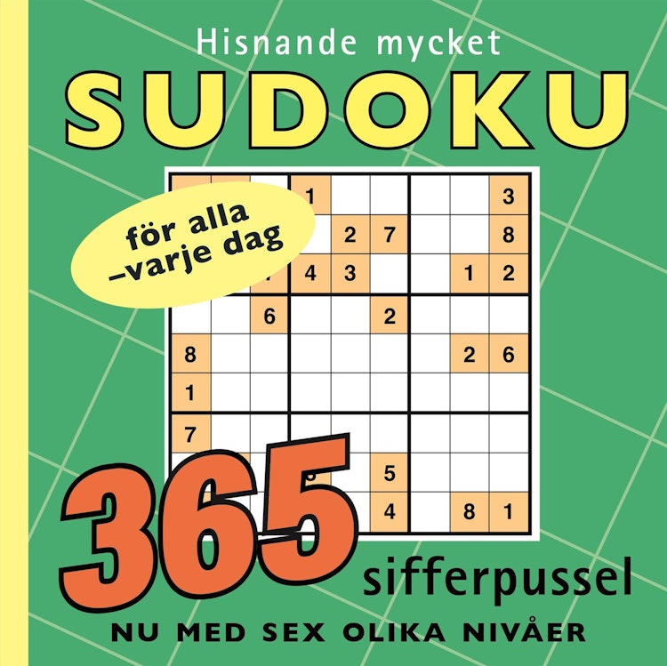 Hisnande mycket sudoku - finns i Rutströms bokhandel