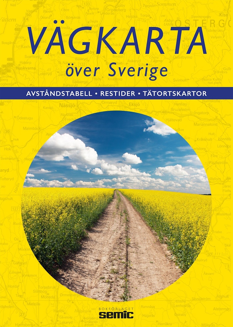 Vägkarta över Sverige - finns i Rutströms bokhandel