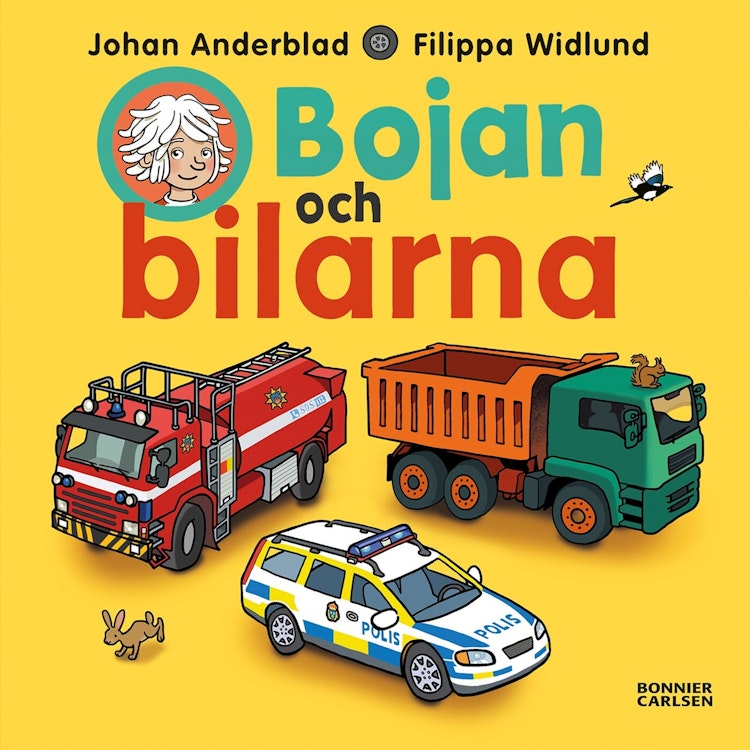 Bojan och bilarna - finns i Rutströms bokhandel