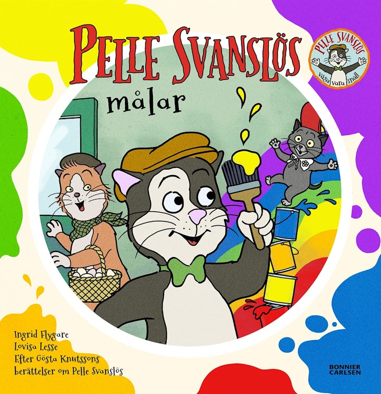 Pelle Svanslös målar - finns i Rutströms bokhandel