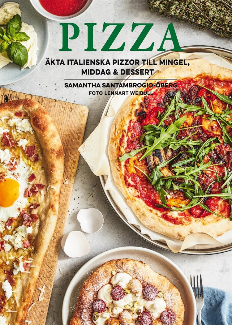 Pizza – äkta italienska pizzor till mingel, middag och dessert - finns i Rutströms bokhandel