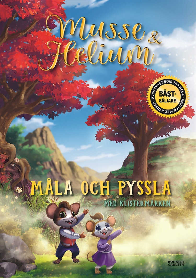 Musse & Helium. Måla och pyssla med klistermärken - finns i Rutströms bokhandel