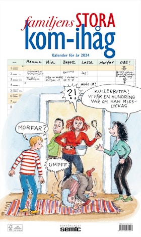 Familjens STORA kom-ihåg-kalender 2024