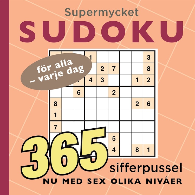 Supermycket sudoku - finns i Rutströms bokhandel
