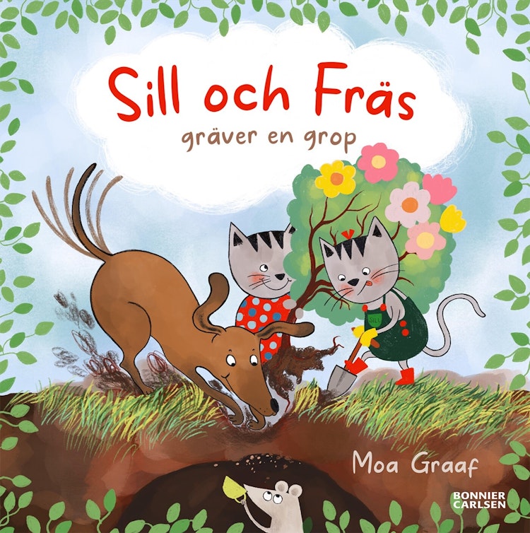 Sill och Fräs gräver en grop - finns i Rutströms bokhandel