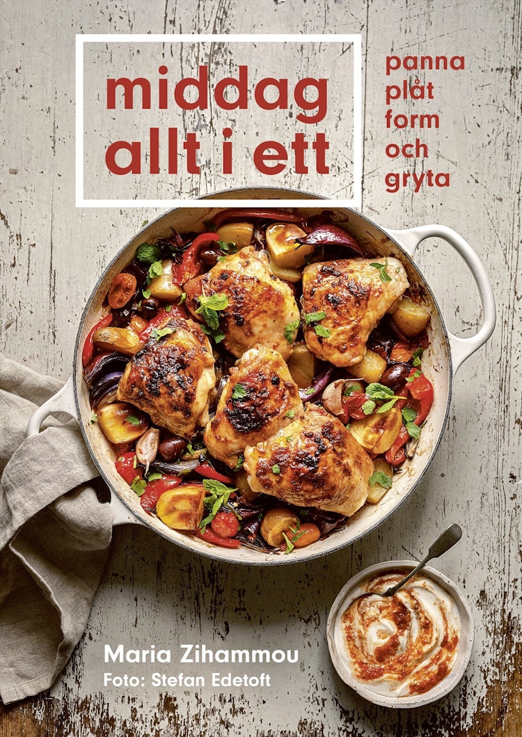 Middag allt i ett – panna, plåt, form och gryta - finns i Rutströms bokhandel