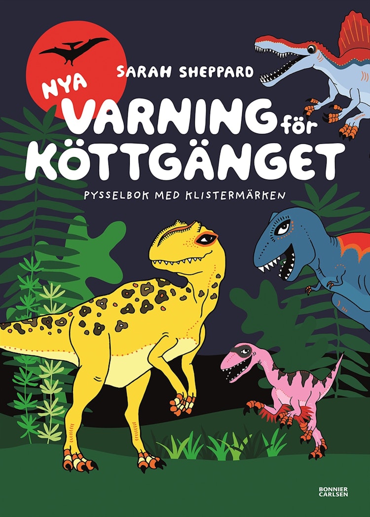 Varning för Köttgänget - pysselbok med klistermärken - finns i Rutströms bokhandel
