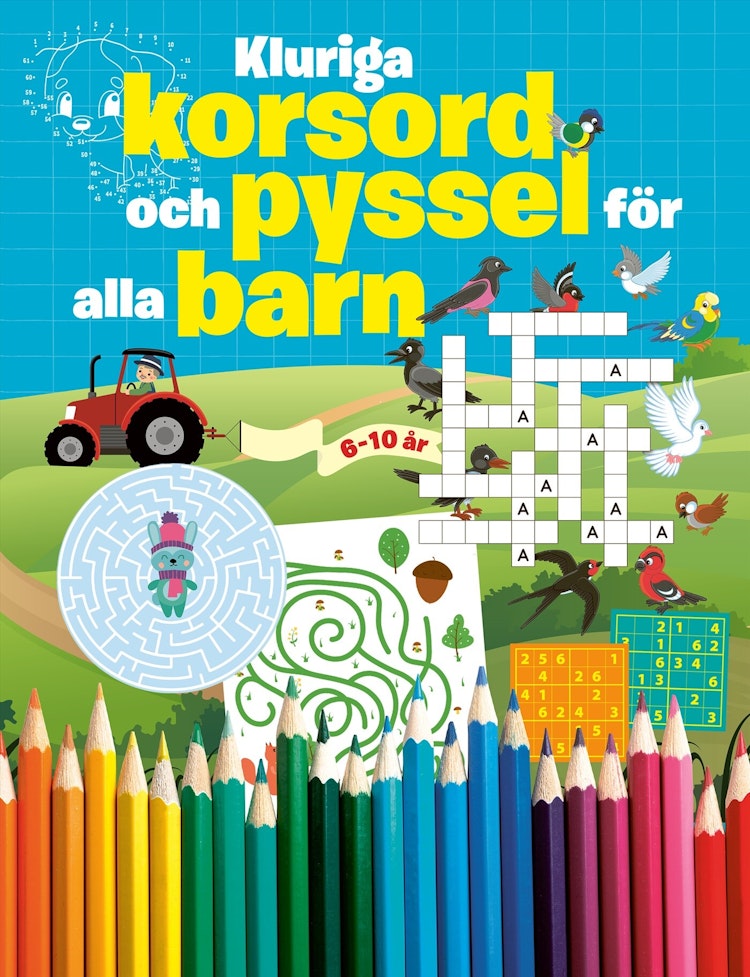 Kluriga korsord och pyssel för alla barn - finns i Rutströms bokhandel