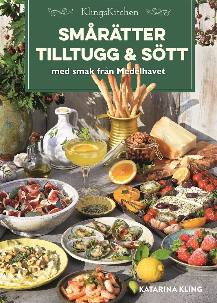 Smårätter, tilltugg och sött med smak från Medelhavet - finns i Rutströms bokhandel