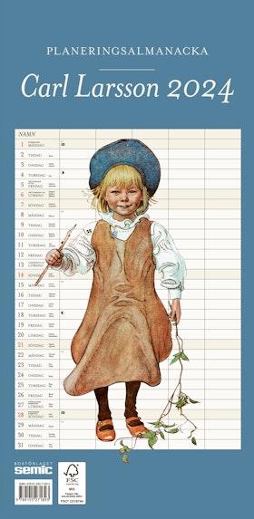 Carl Larsson Planeringsalmanacka 2024