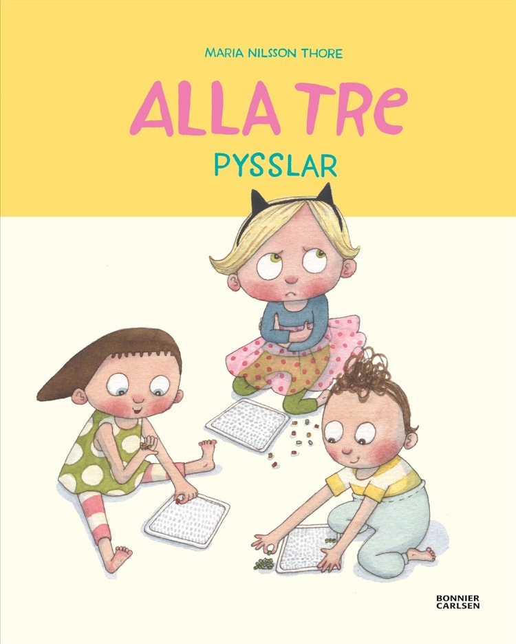 Alla tre pysslar - finns i Rutströms bokhandel