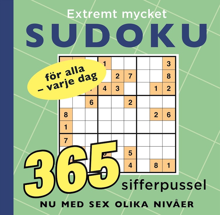 Extremt mycket sudoku - finns i Rutströms bokhandel