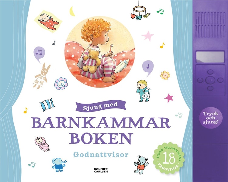 Sjung med barnkammarboken Godnattvisor - finns i Rutströms bokhandel