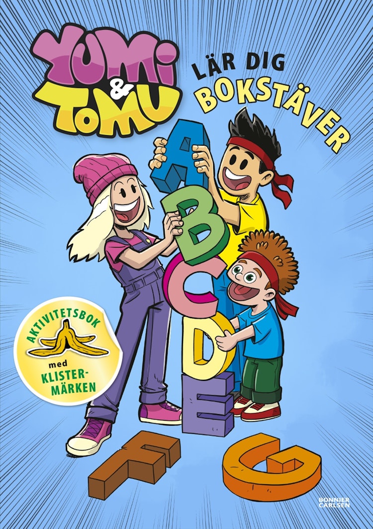 Yumi & Tomu lär dig bokstäver - finns i Rutströms bokhandel