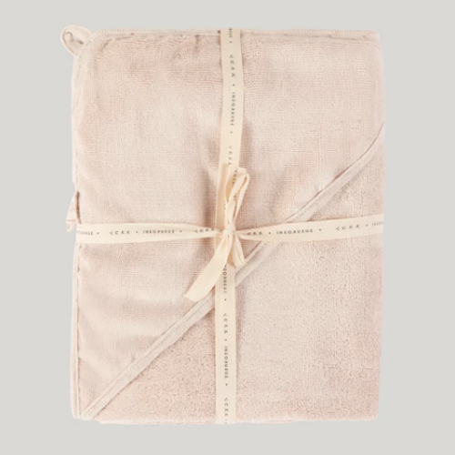 BABY HOODED TOWEL - COTTON