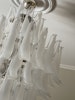 Stor klassisk Murano-lysekrone • PETALO • Giant • hvitt/klart glass