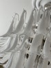 Stor klassisk Murano-lysekrone • PETALO • Giant • hvitt/klart glass