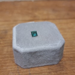 Grön carréslipad Turmalin 4,8x4,8x2,5mm