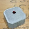 Rosenslipad röd granat 6,2 & 7,3 mm