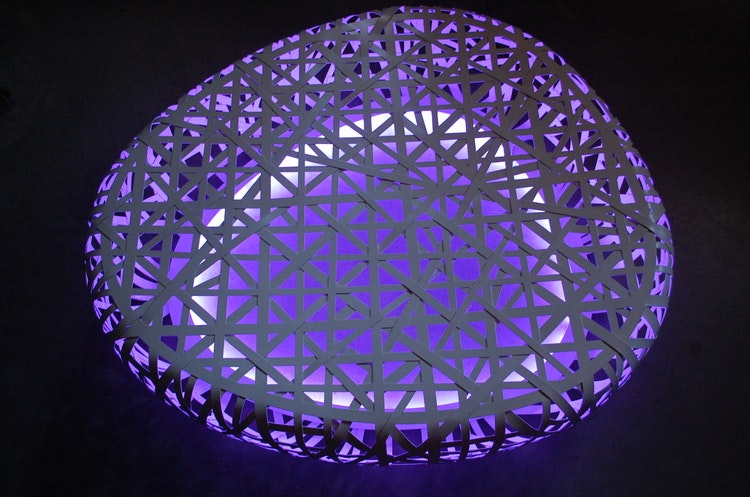 The Birds's Nest Stadium Beijing LED Steel Lounge - 160 cm