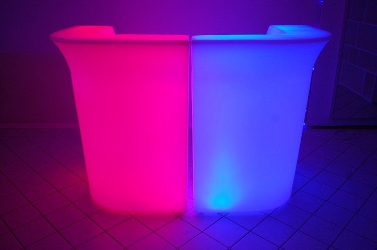 Entrédisk / liten bardisk, RGB Multi LED