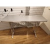 Hyr ståbord i aluminium-look - 150 x 50 cm