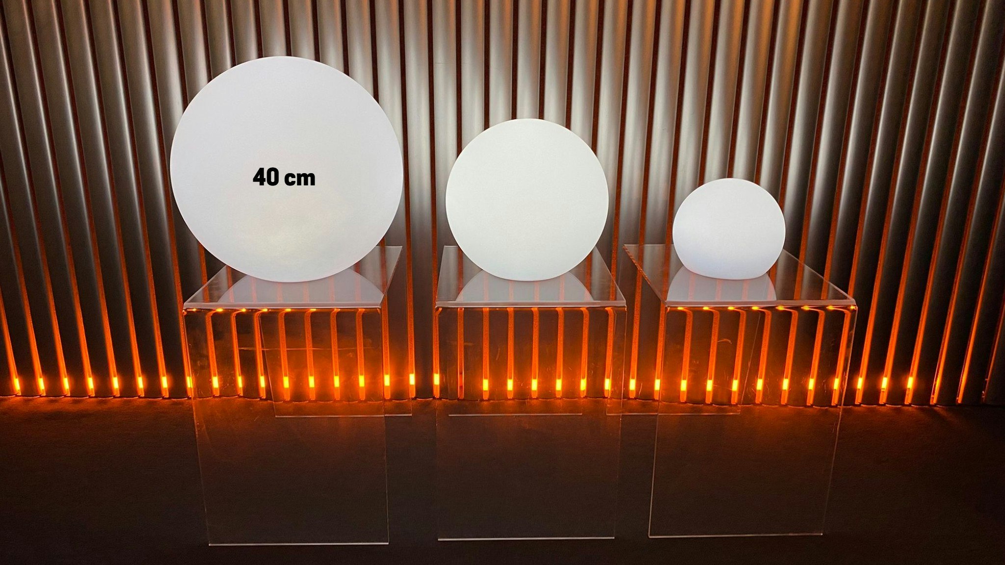 RGB LED boll / Led klot - 20 cm till 40 cm