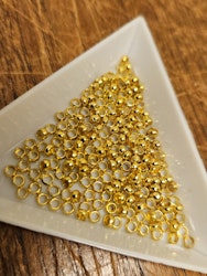 Klämpärlor 1,9~2mm guld 200stk