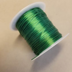 Elastisk platt fibertråd grön