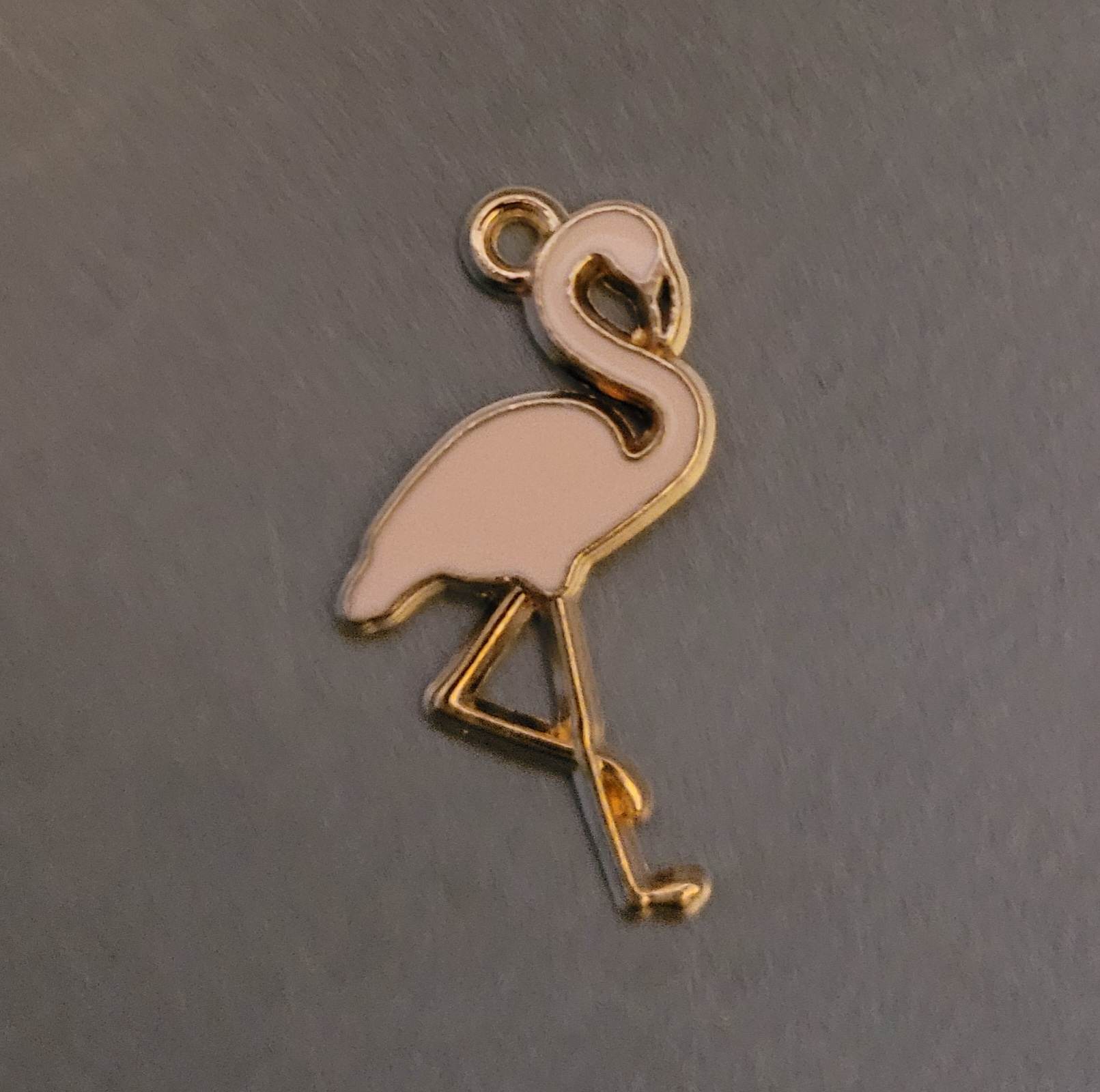Emaljerad berlock flamingo (PL)