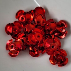 Rosor i aluminium röd 15stk